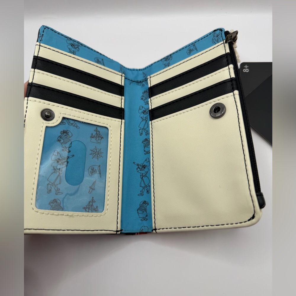 Loungefly Disney Captain Hook Peter Pan Pirate Wallet NWT - Picture 4 of 12